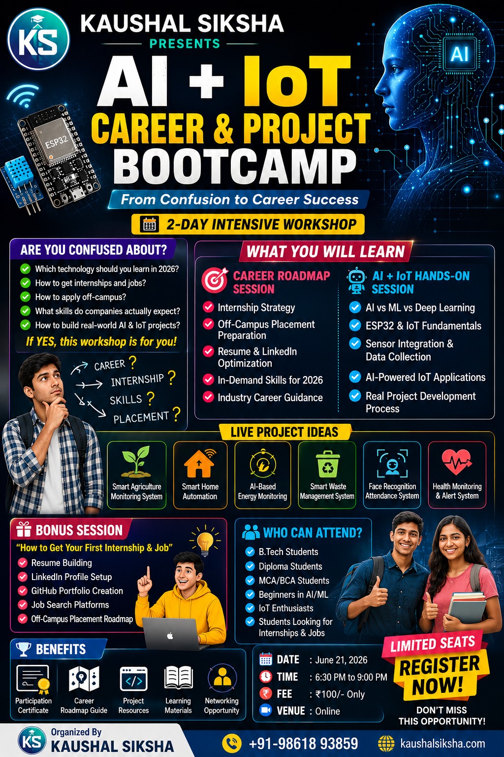 AI + IoT Career & Project Bootcamp